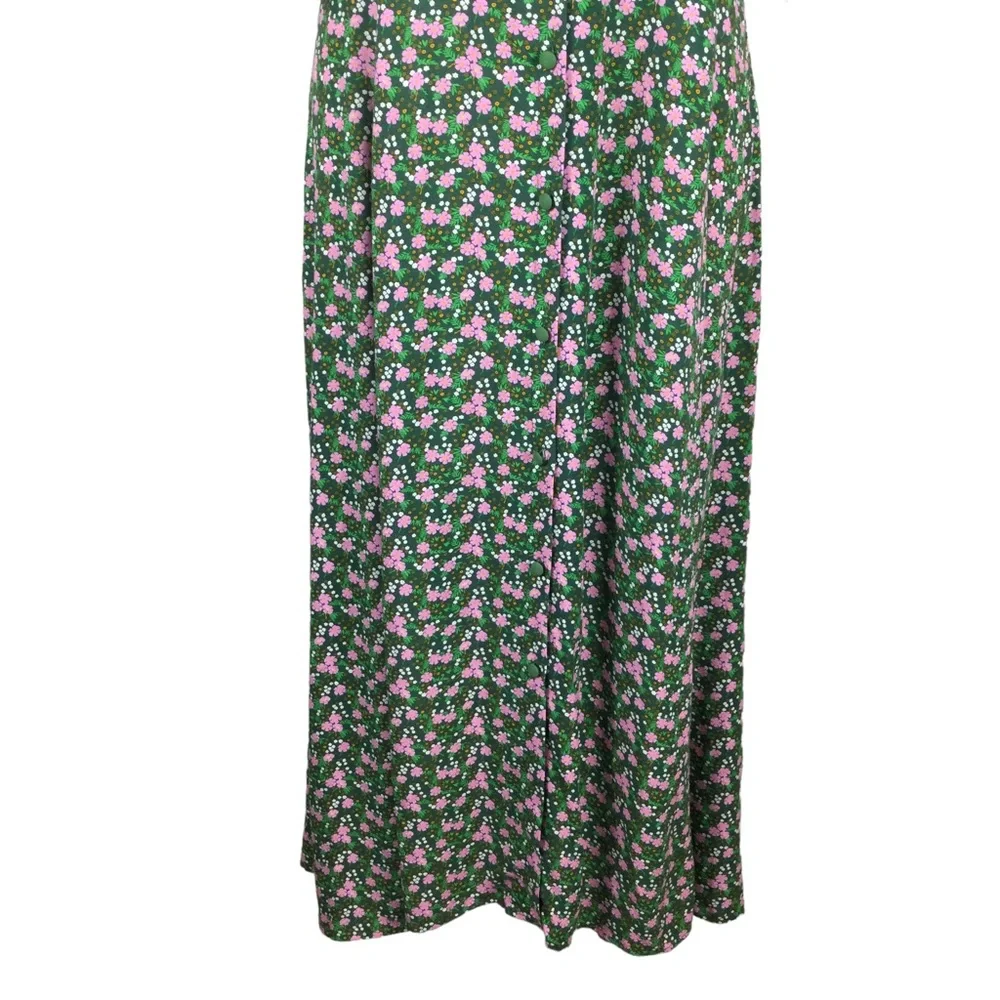ASOS Cottage Core Collared Midi Tea Dress in Floral Print Nwot - Picture 7 of 14